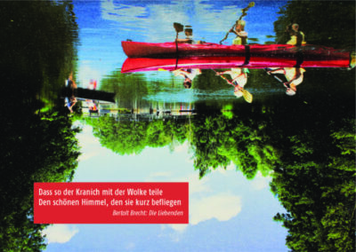 Postkarte für 2018 – „Bertolt Brecht“ - Gestaltung und Fotografie – Jan Borchert – katzenfabrik.com