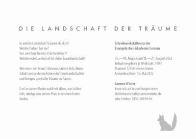 Postkarte für 2022 – „Die Landschaft der Träume“ - Gestaltung – Jan Borchert – katzenfabrik.com